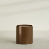 Rio Grande Cylinder Planter in Metallic Bronze, 22"D × 22"H, shown empty