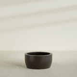 Casablanca Bowl Planter in Matte Dark Brown, 30"D × 15"H, shown empty