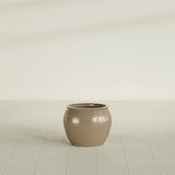 Shanghai Fishbowl Planter in Gloss Metallic Gold, 16", shown empty