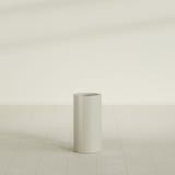 Corry Cylinder Planter in Satin Beige, 10"D × 20"H, shown empty