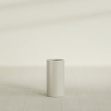 Corry Cylinder Planter in Satin Beige, 10"D × 20"H, shown empty