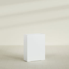 Amesbury Narrow Rectangular Planter in Matte Bright White, 24"L × 10"D × 32"H, shown empty