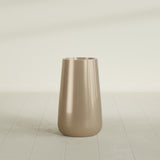 Saigon Tapered Round Planter in Gloss Metallic Gold, 16"D × 36"H, shown empty