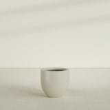 Alzira Bowl Planter in Satin Beige, 23"D × 22"H, shown empty