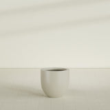 Alzira Bowl Planter in Satin Beige, 23"D × 22"H, shown empty