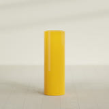 Corry Cylinder Planter in Gloss Saffron, 12"D × 36"H, shown empty