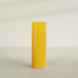Corry Cylinder Planter in Gloss Saffron, 12"D × 36"H, shown empty