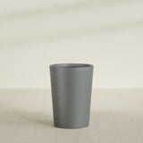 Tegel Round Tapered Planter in Matte Gunmetal, 22"D × 30"H, shown empty