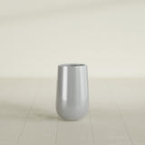 Hayden Urn Planter in Metallic Silver, 18"D × 29"H, shown empty