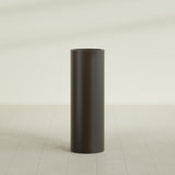 Corry Cylinder Planter in Matte Dark Brown, 12"D × 36"H, shown empty