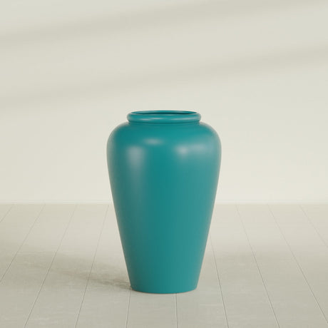 Barà Jar Planter in Satin Seafoam Green, 24"D × 37"H, shown empty