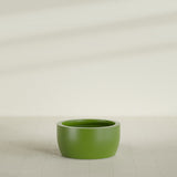 Casablanca Bowl Planter in Satin Green, 30"D × 15"H, shown empty