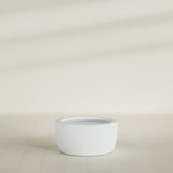 Casablanca Bowl Planter in Gloss Bright White, 30"D × 15"H, shown empty