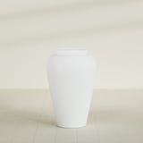 Barà Jar Planter in Matte Bright White, 24"D × 37"H, shown empty