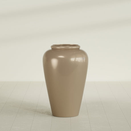 Barà Jar Planter in Gloss Metallic Gold, 24"D × 37"H, shown empty