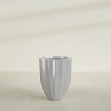 Alicante Fluted Planter in Metallic Silver, 22"D × 27"H, shown empty