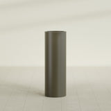 Corry Cylinder Planter in Matte Bronze, 12"D × 36"H, shown empty