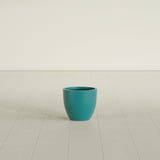 Wannsee Round Planter in Satin Seafoam Green, 15"D × 13"H, shown empty