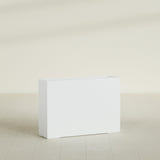 Perth Rectangular Planter in Matte Bright White, 60"L × 16"D × 42"H, shown empty