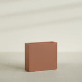 Delray Rectangular Planter in Matte Terra Cotta, 36"L × 12"D × 32"H, shown empty