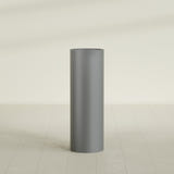 Corry Cylinder Planter in Matte Gunmetal, 12"D × 36"H, shown empty
