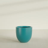 Alzira Bowl Planter in Satin Seafoam Green, 30"D × 28"H, shown empty