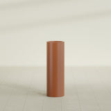 Corry Cylinder Planter in Matte Terra Cotta, 10"D × 30"H, shown empty