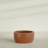 Casablanca Bowl Planter in Matte Terra Cotta, 36"D × 18"H, shown empty