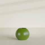 Globe Planter in Satin Green, 24"D × 19"H, shown empty