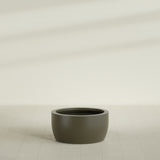 Casablanca Bowl Planter in Matte Bronze, 30"D × 15"H, shown empty