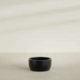 Casablanca Bowl Planter in Matte Black, 24"D × 12"H, shown empty