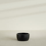 Casablanca Bowl Planter in Matte Black, 24"D × 12"H, shown empty