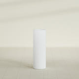 Corry Cylinder Planter in Gloss Bright White, 10"D × 30"H, shown empty