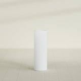 Corry Cylinder Planter in Gloss Bright White, 10"D × 30"H, shown empty