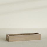 Antwerp Rectangular Planter in Gloss Metallic Gold, 72"L × 24"D × 12"H, shown empty