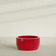 Casablanca Bowl Planter in Gloss Red, 36"D × 18"H, shown empty