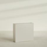 Amesbury Narrow Rectangular Planter in Satin Beige, 36"L × 10"D × 32"H, shown empty