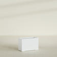 Tolga Rectangular Planter in Matte Bright White, 36"L × 16"D × 24"H, shown empty