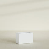 Tolga Rectangular Planter in Matte Bright White, 36"L × 16"D × 24"H, shown empty