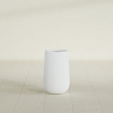 Hayden Urn Planter in Gloss Bright White, 18"D × 29"H, shown empty