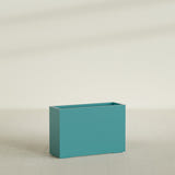 Potsdam Rectangular Planter in Satin Seafoam Green, 48"L × 16"D × 32"H, shown empty