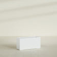 Hollywood Narrow Rectangular Planter in Matte Bright White, 36"L × 12"D × 24"H, shown empty