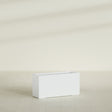 Hollywood Narrow Rectangular Planter in Matte Bright White, 36"L × 12"D × 24"H, shown empty