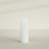 Corry Cylinder Planter in Matte Bright White, 10"D × 30"H, shown empty