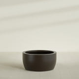 Casablanca Bowl Planter in Matte Dark Brown, 36"D × 18"H, shown empty