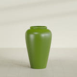 Barà Jar Planter in Satin Green, 24"D × 37"H, shown empty