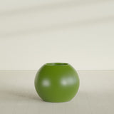 Globe Planter in Satin Green, 30"D × 24"H, shown empty