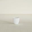 Wannsee Round Planter in Matte Bright White, 15"D × 13"H, shown empty
