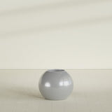 Globe Planter in Metallic Silver, 24"D × 19"H, shown empty
