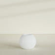 Globe Planter in Matte Bright White, 24"D × 19"H, shown empty